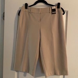 Khaki, cityKnit, Midtown Fit Crop Bermuda Shorts